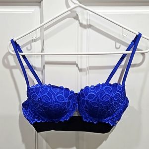 Electric Blue Padded Victoria Secrets Bra